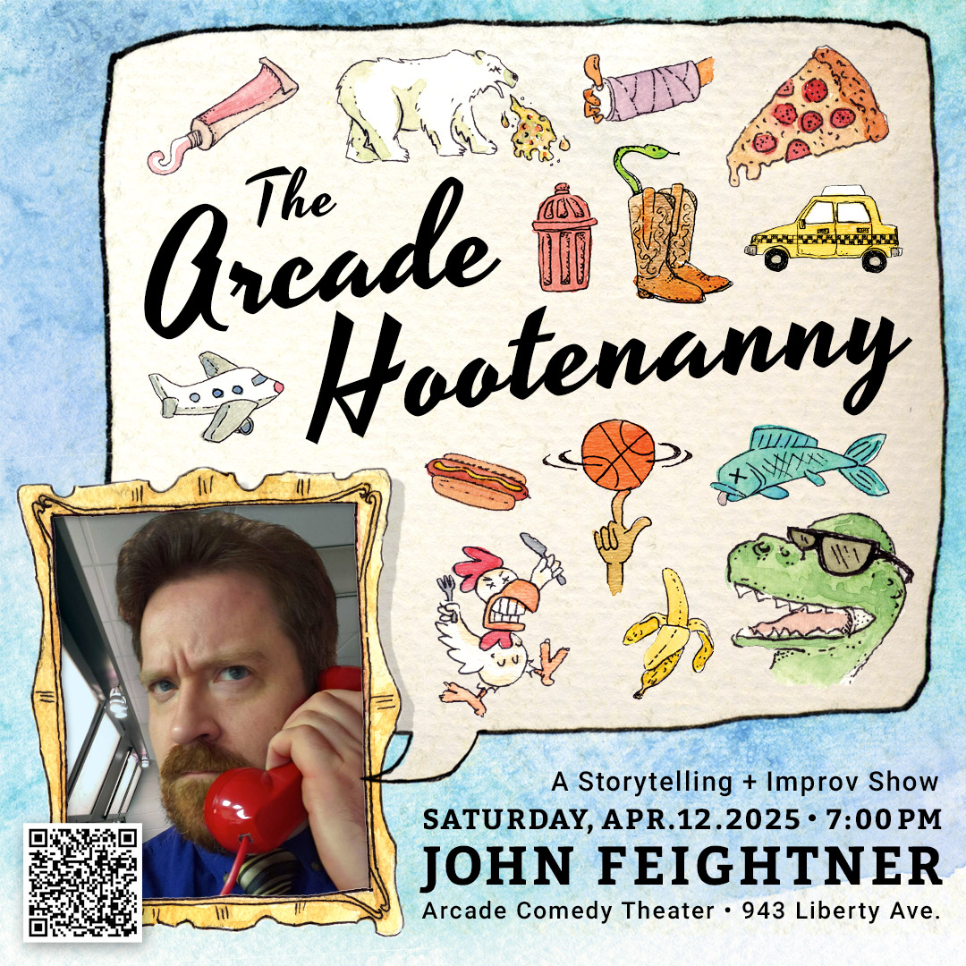 The Arcade Hootenanny features Pittsburgh's best improvisers creating comedy from a guest monologist's true stories.