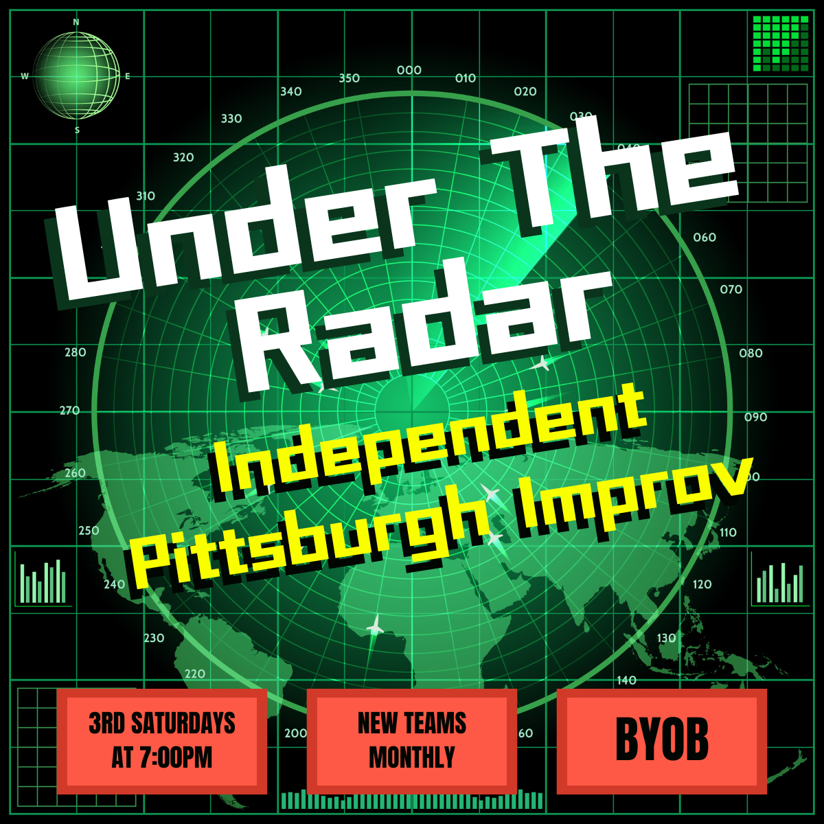 A monthly showcase of Pittsburgh's funniest independent improv teams!