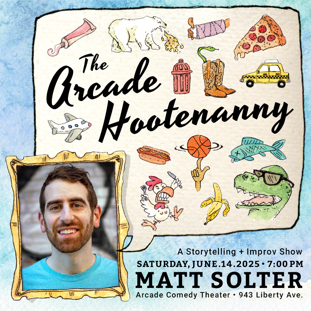 The Arcade Hootenanny features Pittsburgh's best improvisers creating comedy from a guest monologist's true stories.