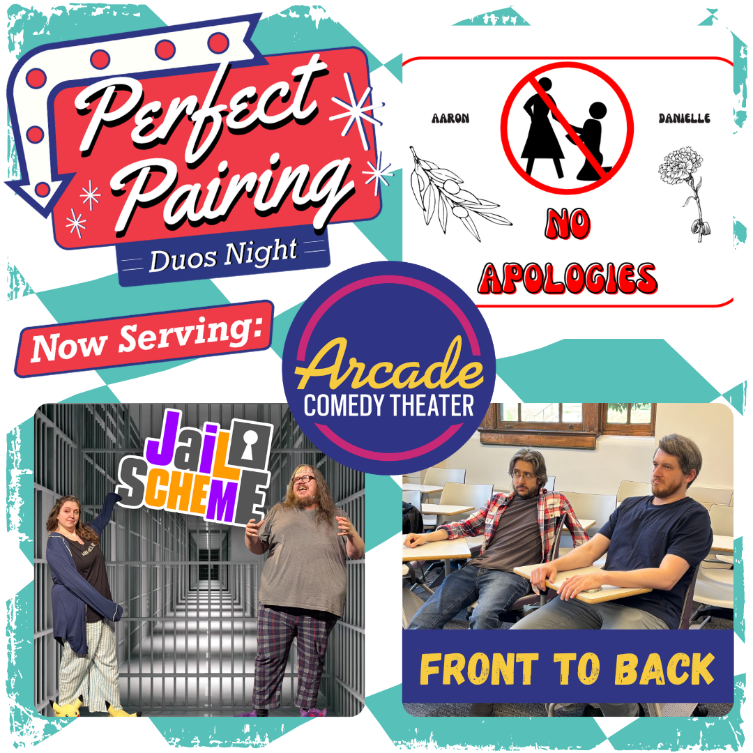 See three different comedy Duos do what they do best: create a complementary night of laughter. Each pairing knows how to perfectly blend your audience suggestions into pure humor. Like three shows for one ticket!