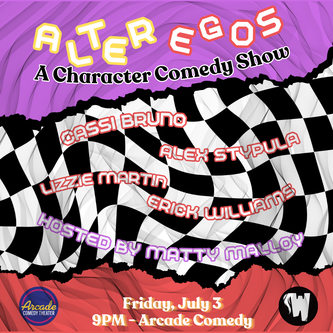 See new characters come to life in this character comedy show! Each month, comics must create an original character and perform a stand-up set in this truly one-of-a-kind show.