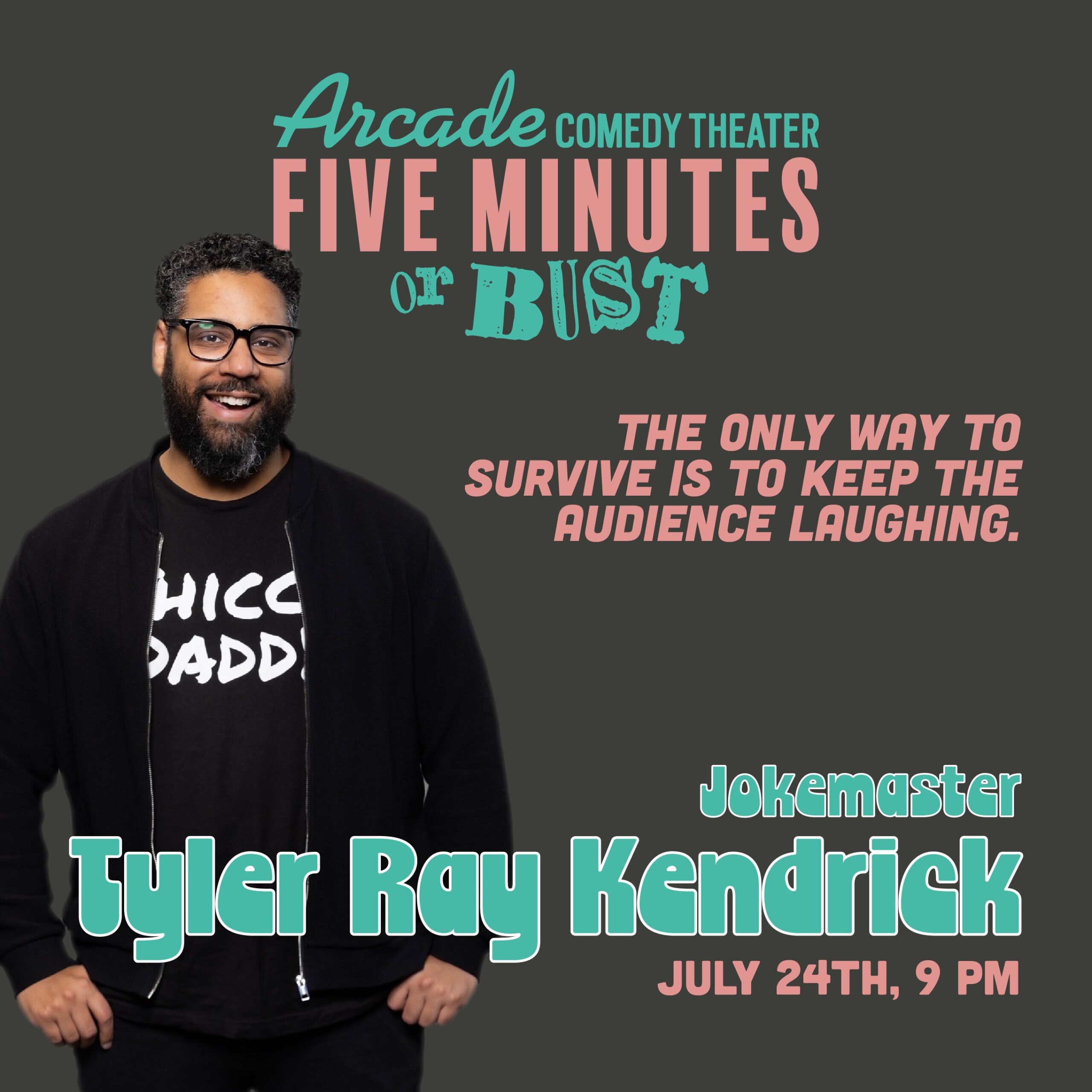 How long can you last? Do you know how to please a crowd or are you a premature bomber? Five Minutes or Bust is a consensual comedy show where each comedian has a chance to shoot their shot and try to last a full five minutes on stage.